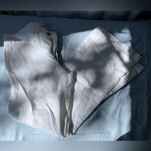 Banana Republic Women’s White Wide Leg Petite Pants